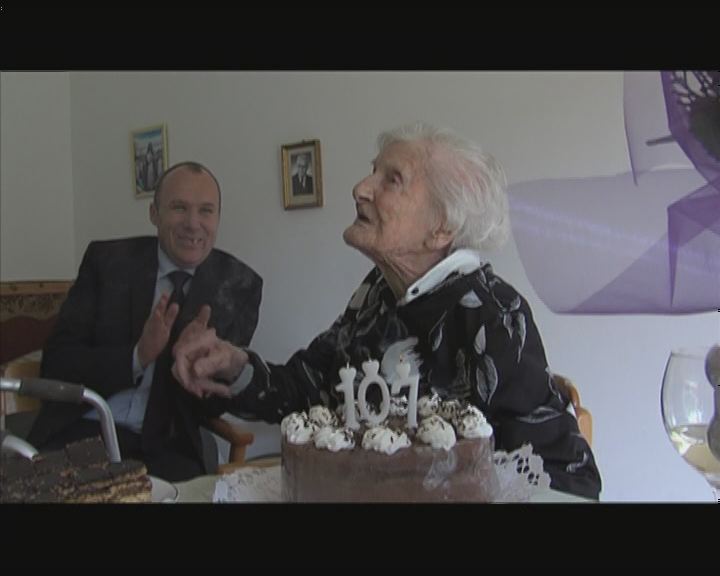 107 éves Nyakas Jánosné köszöntése