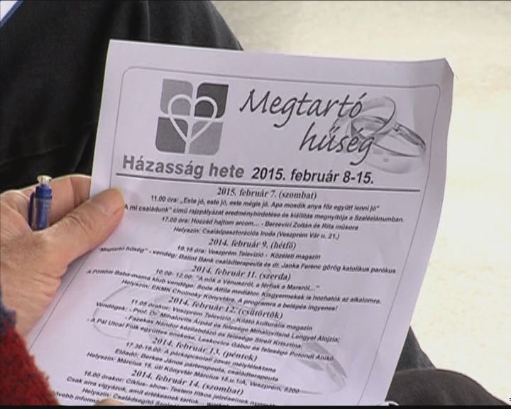 Házasság hete Veszprémben Házasság hete Veszprémben