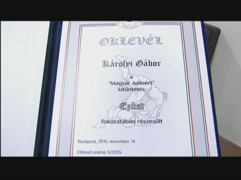 Károlyi Gábor elismerése Károlyi Gábor elismerése