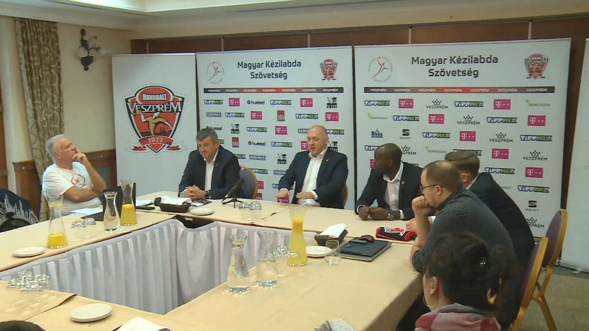 Sajtó beszélgetés a Telekom Veszprémnél